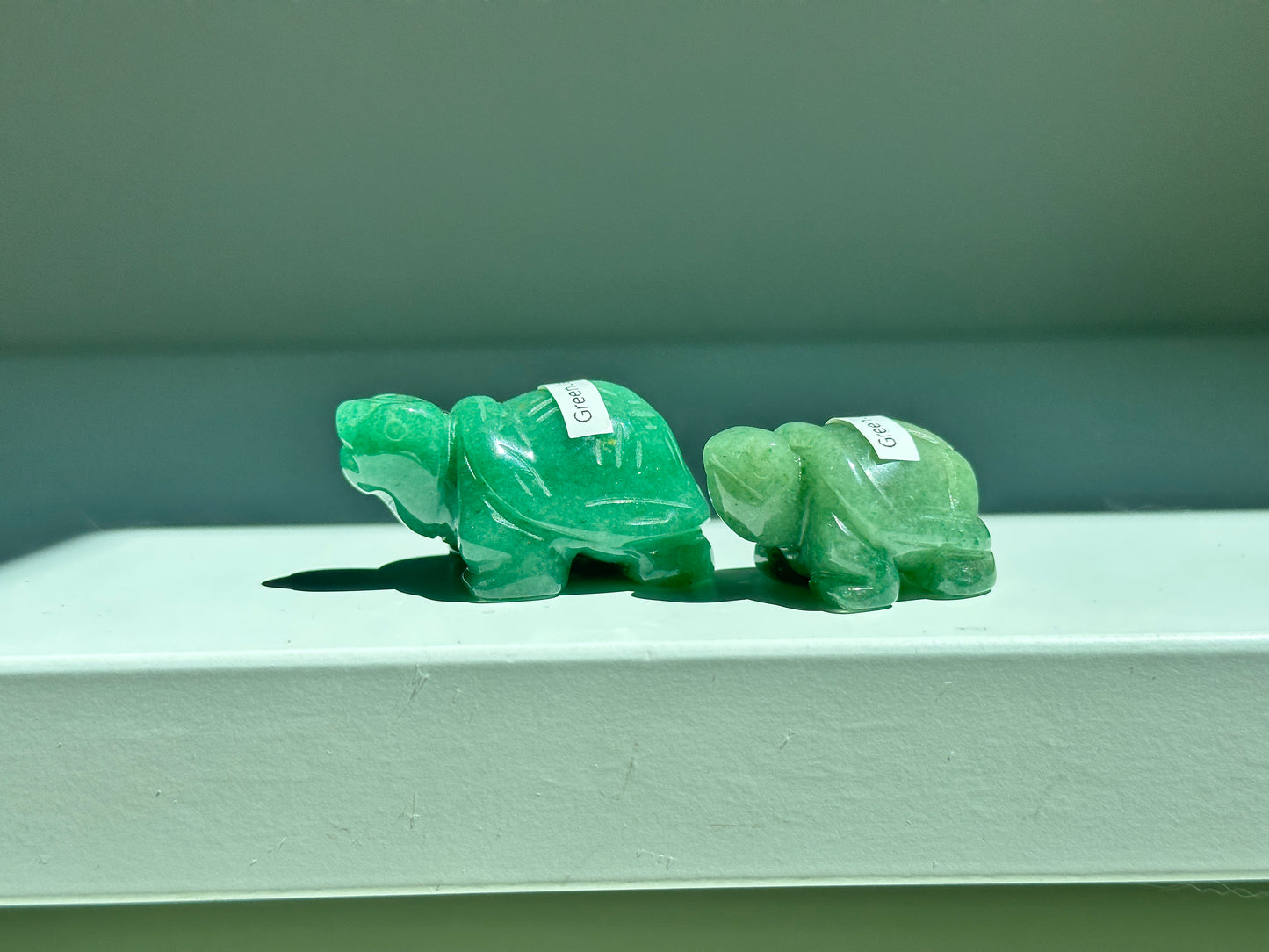 Green Jade Turtle Pair
