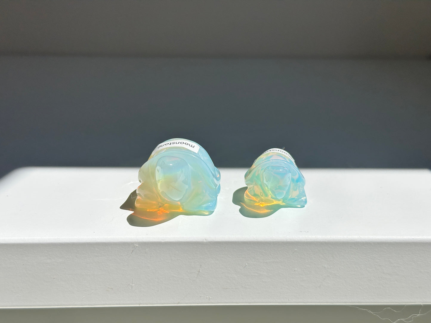 Moonstone Turtle Pair