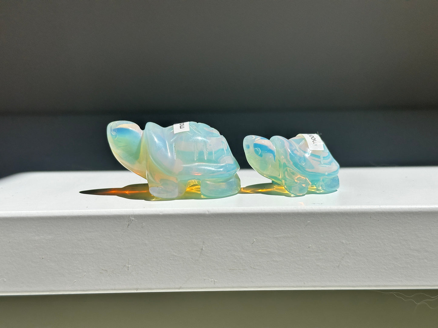 Moonstone Turtle Pair